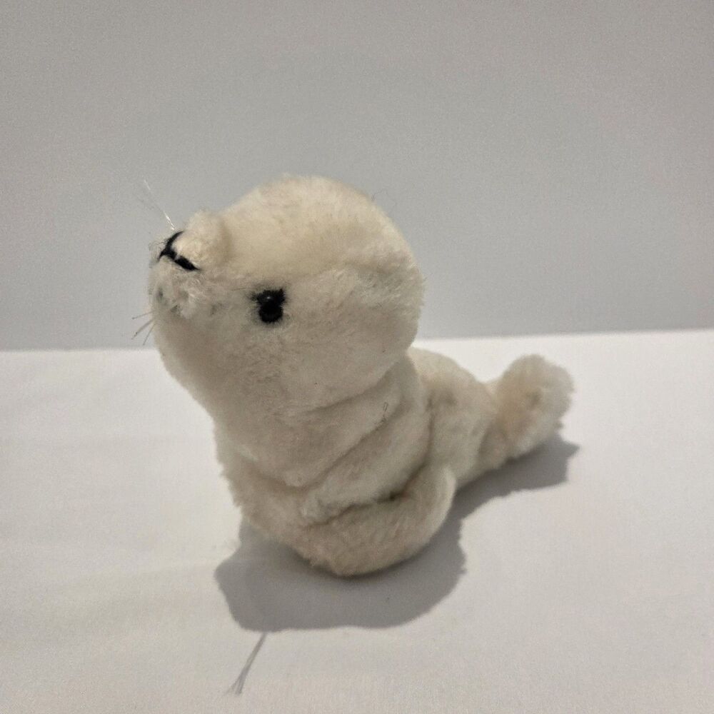 Dakin White Arctic Seal 1979 Vintage Stuffed Animal Plush 6"